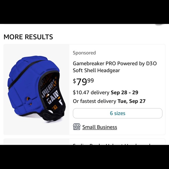 Gamebreaker soft helmet size XL blue - Picture 1 of 5